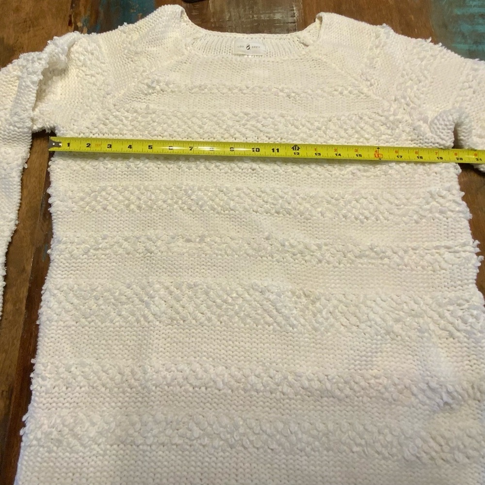 🌸🌸Lou & Grey Cream Textured Knit Sweater - Picture 5 of 6